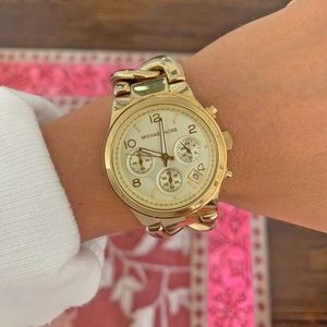 Michael Kors Gold Chain Link Watch Stainless Steel